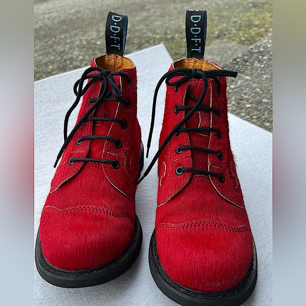 John Fluevog 7th Heaven Derby Swirl 5 eye lace-up boot